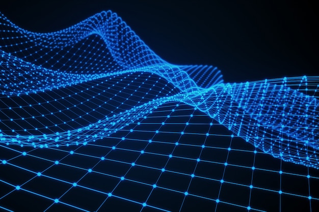 Wireframe - um modelo tridimensional esquelético no qual apenas linhas e vértices são representados renderização em 3d