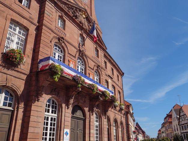 Foto wissembourg en la región francesa de alsacia