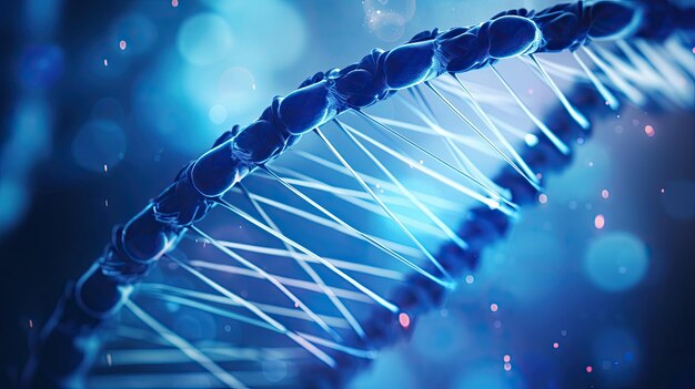Wissenschaft blaue DNA