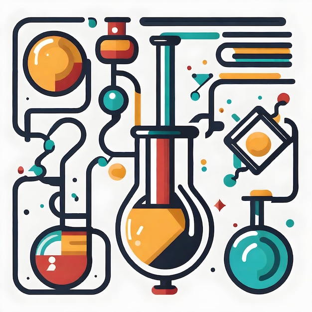 Foto wissenschaftliches formelexperiment