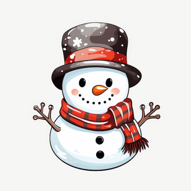 Witzige Feierlichkeiten entzückende Weihnachts-Schneemand-Cartoons auf einem wunderbaren weißen Hintergrund