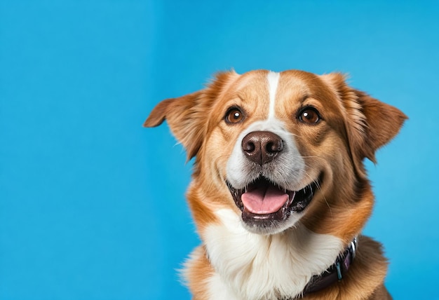 Witziger, fröhlicher, glücklicher Hunde-Hintergrund