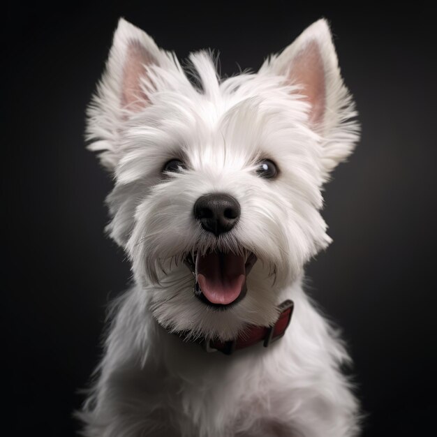 Witziger West Highland White Terrier, lebhaft, lustig und überragend