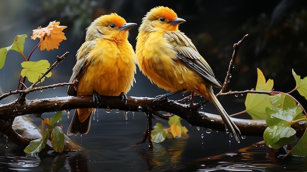 Wohlklingende Singvögel in der Natur