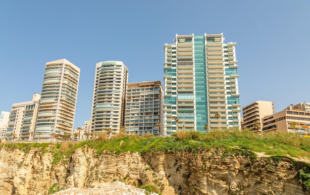 Wohnblocks und Gebäude der Stadt Beirut Beirut Libanon