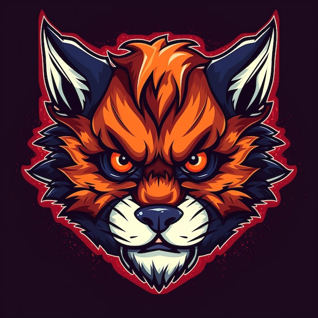 Wolf Esport Maskottchen Logo