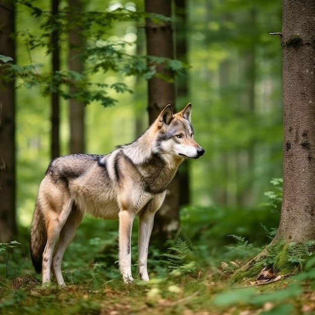 Wolf im Wald Generative AIxD