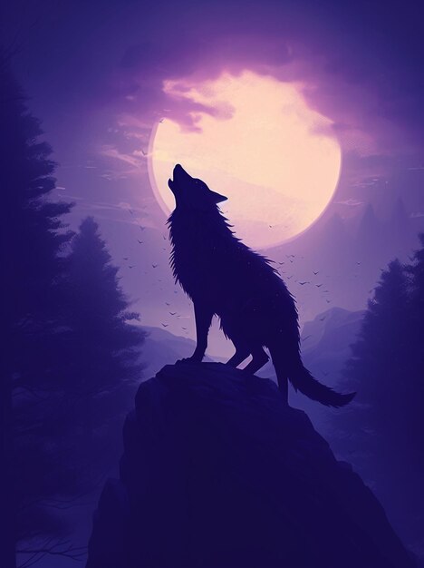 Wolf in natürlicher Umgebung
