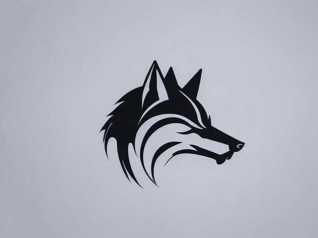 Foto wolf logo design vektor symbol grafik idee kreativ