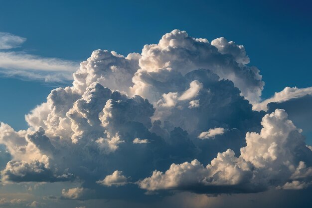 Wolke am blauen Himmel bei Sonnenuntergang