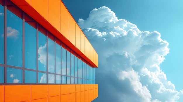 Wolke reflektiert Windows Modern Office Detail Hintergrund Banner HD