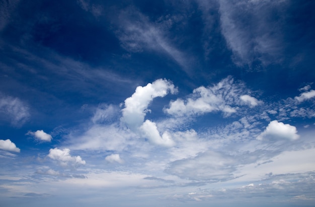 Wolken am blauen Himmel