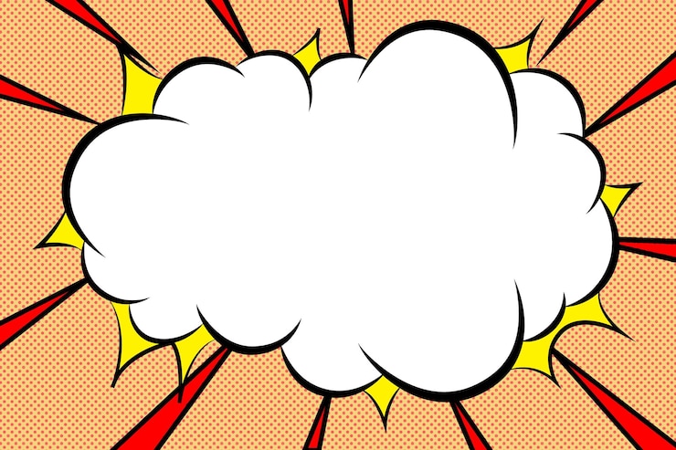 Foto wolken-cartoon-effekt sprachblasen-designelement