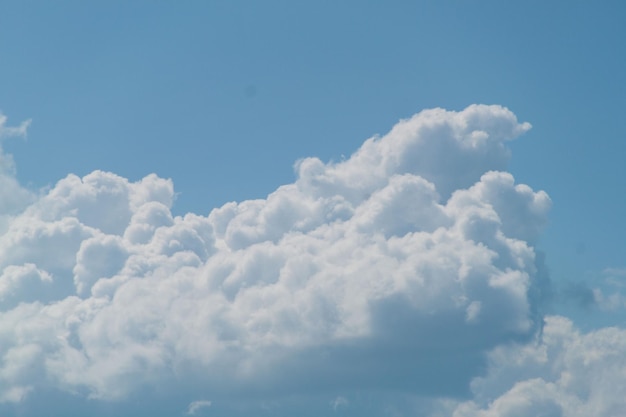 Wolken im blauen Himmel an einem sonnigen Tag Sonniger Himmelshintergrund