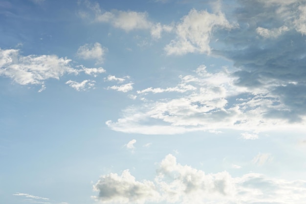 Wolken in den blauen Himmel