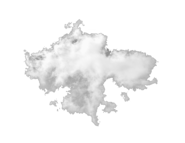 Wolken isoliert auf weißem Hintergrund
