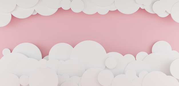 Wolkenhintergrund Wolkiger Himmel 3D-Illustration