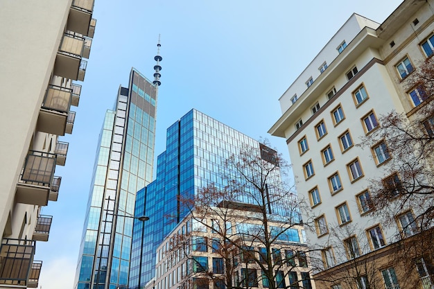 Wolkenkratzer-Fassade in der Stadt Business Center Exterieur