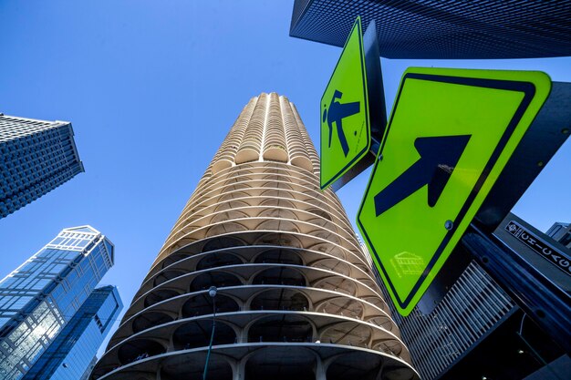 Wolkenkratzer in der Innenstadt von Chicago, Marina City, Bertrand Goldberg