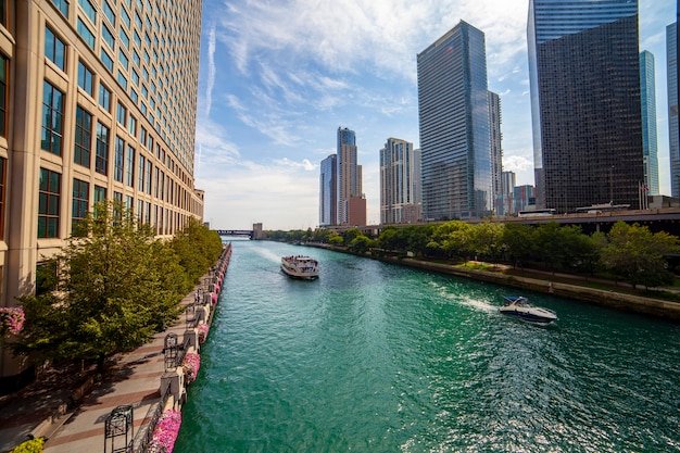 Wolkenkratzer in der Innenstadt von Chicago