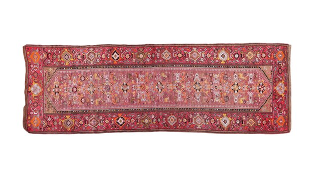 Wollgewebter alter antiker türkischer Teppich