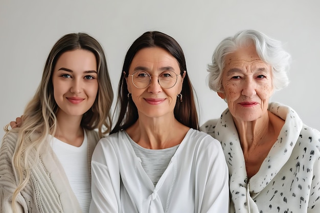 Foto a woman in different ages