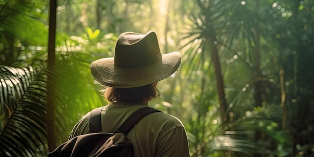 Woman in Jungles Generative AI