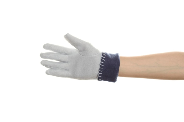 Woman39s Hand im Winterhandschuh