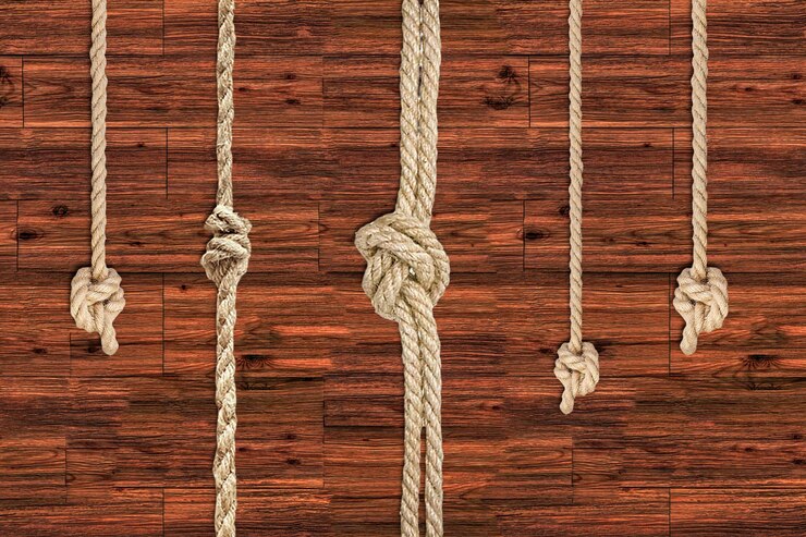 Foto wood and rope background