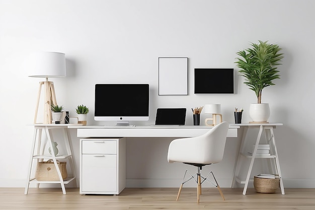 Work From Home Vibes Büro-Schreibtisch-Mockup