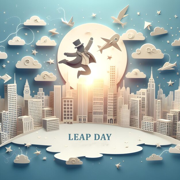 World Leap Day Hintergrund Leap Day Post-Design