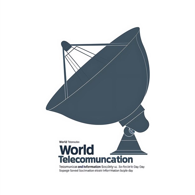 Foto world telecommunication and information society day vibrant vector illustration