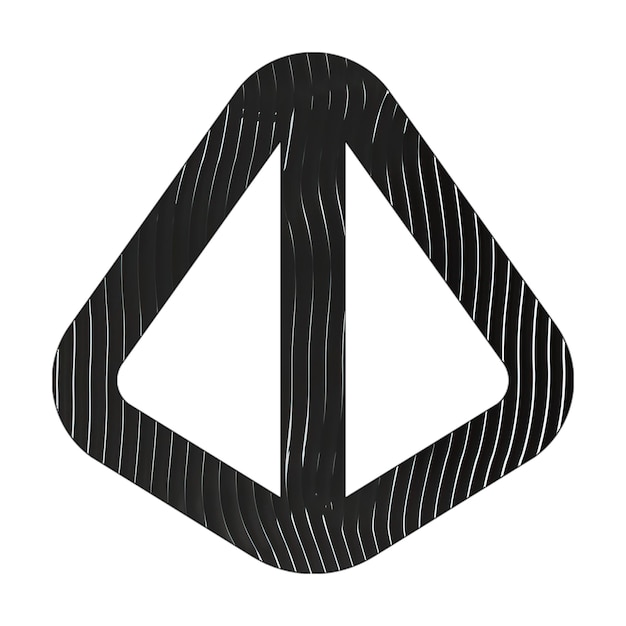 Foto würfel-symbol d4 schwarz-weiße linien-textur