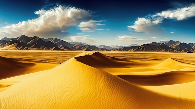 Wüstengelber Sand Naturlandschaft Wüstentapete