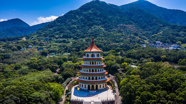 Wuji Tian Yuan Temple, Luftaufnahme Tian Yuan