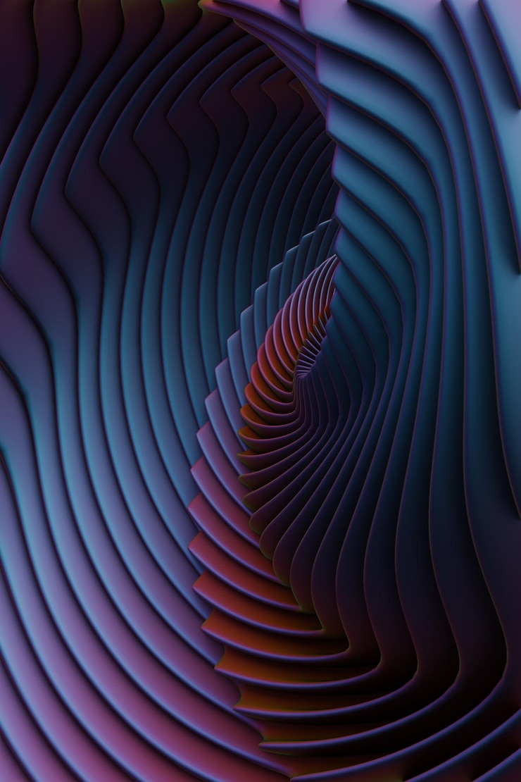 Foto wunderbar abstrakt farbenfrohe wirbel moderner hintergrund starburst dynamische welle 3d-rendering illust