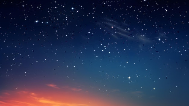 Wunderbare blaue Nacht mit heller Milchstraße und Galaxie. Wunderschön viele Sterne in der Nacht und im Weltraum. Klar