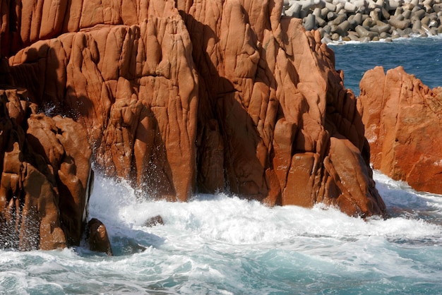 Wunderbarer Roter Felsen (Rocca Rossa) in Arbatax, Sardinien