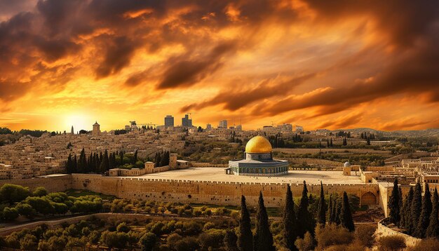 Foto wunderbares, erstaunliches jerusalem