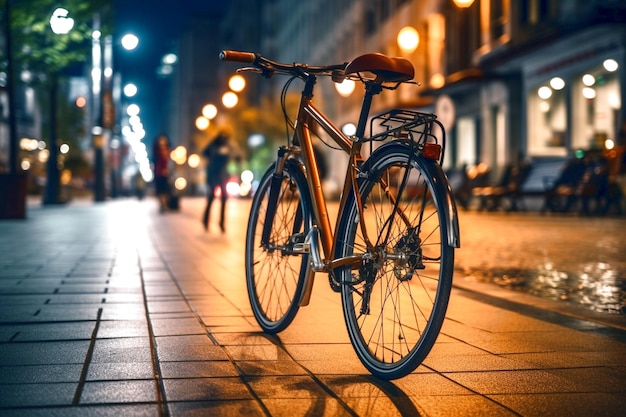 Wunderbares Fahrrad ai erzeugt Foto