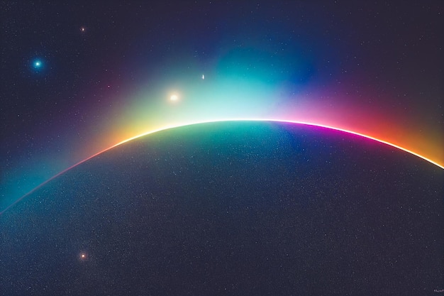 Wunderbares Sternengalaxie-Universum in leuchtenden Farben in digitaler 3D-Illustration