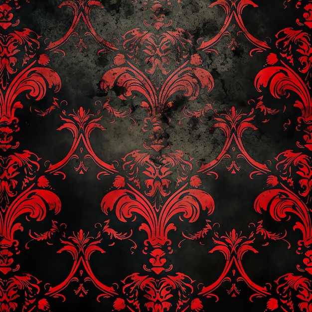 wunderschöne Aquarell schwarz-rote digitale Papier-Scarpbook-Junk-Journal-Clipart-Illustration
