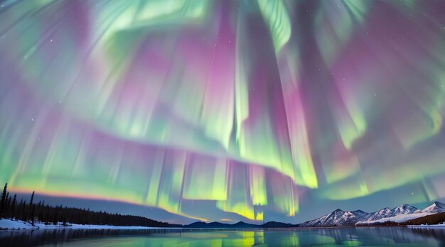 Wunderschöne Aurora Borealis als Desktop-Hintergrund