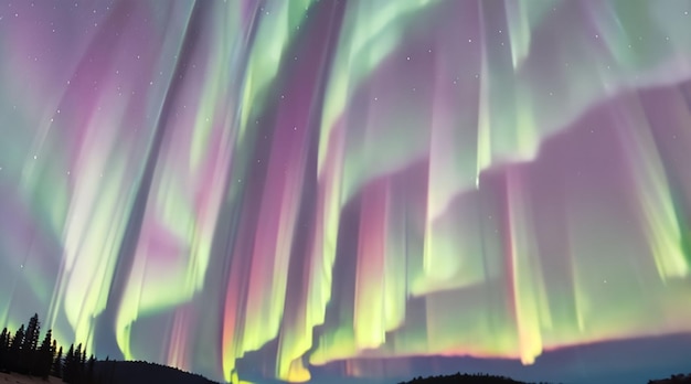 Wunderschöne Aurora Borealis als Desktop-Hintergrund