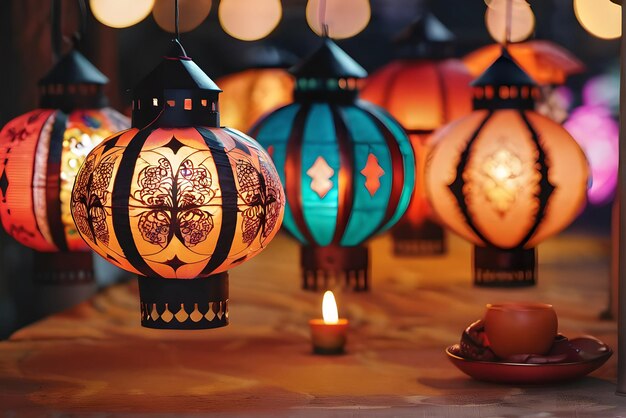 Foto wunderschöne fotografie feiert das diwali-fest