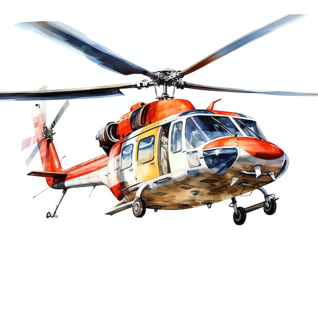 wunderschöne Hubschrauber-Transport-Clipart-Illustration