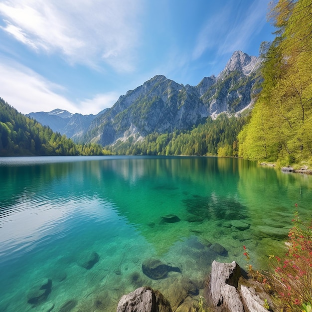 Wunderschöne Landschaft voller Farben und Details