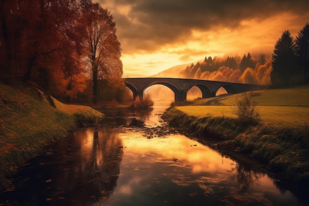 wunderschöne Landschaft von Rakotzbrucke Deutschland