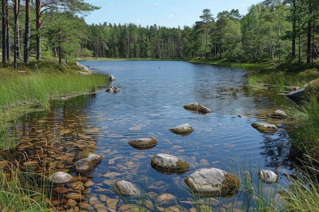 wunderschöne Seenlandschaft Natur professionelle Fotografie