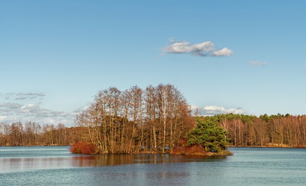 Wunderschöne Sonnenuntergangsfotos an einem See in Bayern in der Stadt Ingolstadt